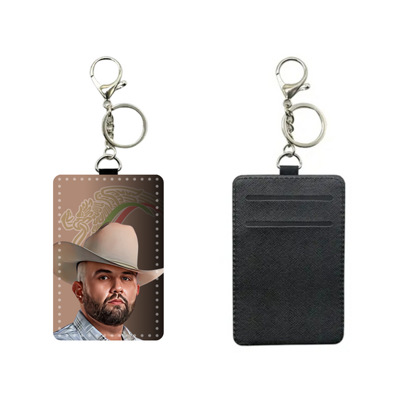 Carin Leon card holder keychain / badge ID holder