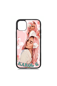 Karol G pink hair phone case